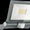 110081092 LED floodlight, one S, 23.5 W, 2550 lm, 3000 K, IP44, motion det