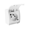 Gniazdo Pojedyncze Schuko Natynkowe Ip44 Biały 181-01 Dv 6420