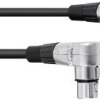 Kabel OMNITRONIC XLR 3-pin 1,5m 90° sw