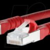 1308451566-E Patch cord RJ45 Cat.6A AWG26 S/FTP LSHF 1.5 m red