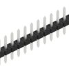 Pin header, 12 pole, pitch 2 mm, straight, black, 10137621