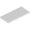 Extruded heatsink, (L x W x H) 100 x 45 x 6 mm, 12.88 to 3.56 K/W, natural aluminum, SK 511 100 AL