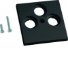 Tehalit.WA Płytka centralna CATV / SAT 3-kr 55x55mm PC-ABS bezhalogenowy czarny GZSAT3A9011