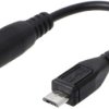 Micro USB Male to DC 2.1/5.5 Female Adapter Cable