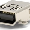USB-Mini-A/B socket, 5 pole, USB 2.0, SMD, 1-1734328-1