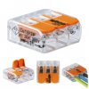 WAGO COMPACT 221-413 Szybkozłączka 3x 0,2-4,0mm2 uniwersalna (na drut / na linkę) 450V/32A ORYGINALNA woreczek 10szt.
