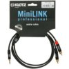 Klotz Kabel Audio Aux Mini Jack 3,5Mm Stereo (Wtyk) / 2X Rca Cinch (Wtyk) 3M