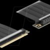 81509 Riser Card PCI Express 4.0 x16 male to x16 slot 90° angled with