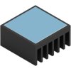 Heatsink, (L x W x H) 20 x 20 x 10 mm, 17.62 K/W, black anodized, 40905112102020