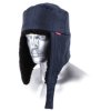 Cap Trapper Navy Nylon Lined With Adjust