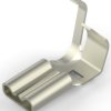 Uninsulated flat plug sleeve, 4.75 x 0.81 mm, 0.51 to 1.31 mm², AWG 20 to 16, steel, nickel-plated, 2238041-1