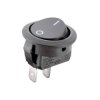 Marquardt 1881.1209 Round Rocker Switch 12A IP51 SPNO Black w. Orange Rocker
