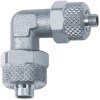 Angle connector, L 22.5 mm, 18 bar, brass, nickel-plated, for hose, 110584