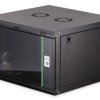 Szafa sieciowa wisząca Dynamic 19 7U rack 600x600, drzwi szyba, czarny, niezłożona, 60kg DN-37103