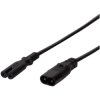 LogiLink CP129 Power Extension Cable IEC C8 Male to IEC C7 Female 2m Black