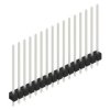 Pin header, 16 pole, pitch 2.54 mm, straight, black, SL 11 265 16 Z