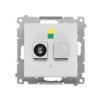 SIMON 55 Gniazdo ekwipotencjalne pojedyncze jasnoszary mat TGEK1.01/114 KONTAKT SIMON