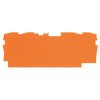 WAGO 2004-1492 1mm End and Intermediate Plate for 2004-1400 Series Orange