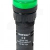 Kontrolka AD16-16E/G-12VAC/DC;16mm; zielona;podśw.LED 12V;IP40;ONPOW