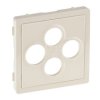VALENA LIFE Plakietka gniazda TV-R-SAT-SAT kremowa 754811 LEGRAND