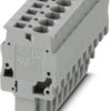 Plug, spring balancer connection, 0.08-6.0 mm², 10 pole, 32 A, 8 kV, gray, 3042984