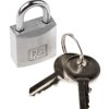 Kłódka bezpieczeństwa średnica szekli: 4mm RS PRO z kluczem W budynkach, na zewnątrz aluminiowa Srebrny