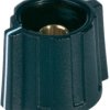 Wing knob, 6 mm, plastic, black, Ø 16 mm, H 15 mm, A2816060