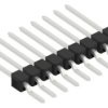 Pin header, 9 pole, pitch 2.54 mm, straight, black, 10050674