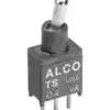Toggle switch, 1 pole, latching, On-On, 0.4 VA/20 V AC/DC, gold plated/nickel plated, 1825455-1
