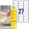 Avery-Zweckform L4737REV-100 Etykieta uniwersalna 63.5 x 29.6 mm Papier biały 2700 szt. Z możliwością usunięcia Drukarka
