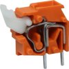 PCB terminal, 1 pole, pitch 5 mm, AWG 28-12, 24 A, cage clamp, orange, 255-746