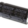 Kondensator 22μF 450V dc Osiowy, Otwór przelotowy RS PRO 16 (Dia.) x 33mm