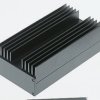 Obudowa Aluminium odlewane Multitronic 105 mm 185 mm wys. zew. 185 mm Rose IP40 Czarny Czarny