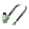 Przewód czujnik-siłownik ze złączem Złącze M12 liczba rdzeni 3 długość 3m Rodzaj A Męskie Złącze B Wolne końcówki
