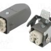 Złącze HDC męskie + żeńskie GWconnect PIN 5 10A 400V 4+PE 93603-0031