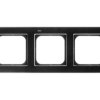 SONATA Ramka potrójna czarne szkło R-3RG/32