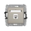ICON Gniazdo komputerowe pojedyncze 1xRJ45 kat 6A 8 stykowe taupe 60IGK-7 KARLIK