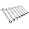 Siegen S0984 Combination Ratchet Spanner Set 8pc Imperial
