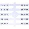 Oznacznik elastyczny (4 x 50 szt.) 1-50 (EO3) 003901772 ETI