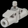 One-way flow control valve, straight, 4 mm