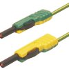 973646188, PVC, 16A, 60V dc, kolor: Zielony/żółty, dł. 1m, -15→ +70 °C., Hirschmann Test & Measurement