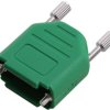 encitech DPPK09-FMG-K 6263-0146-01 Obudowa złącza D-SUB Ilość styków: 9 poliamid 180 ° zielony 1 szt.