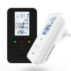 4 w 1 Alarm Gazowy Metan Tlenek Węgla Monitor Temperatura Wilgotność Głośne Ostrzeżenie Wyświetlacz LCD Plug and Play Urządzenie