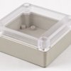 ABS enclosure, (L x W x H) 85 x 80 x 40 mm, light gray (RAL 7035), IP65, RP1055C
