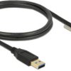 Delock Kabel USB Złącze męskie USB-A, Złącze męskie USB-C® 1.00 m czarny 83718