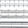 Ogrodzenie żelazne i balustrady, Auhagen 42 558, 2240 mm, skala H0/TT