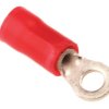 Zacisk oczkowy rozmiar przewodu 1.65mm² Ø , M2.5 izolowany średnica wew 3.02mm Czerwony TE Connectivity