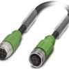 Przewód czujnik-siłownik ze złączem Złącze M12 długość 3m Rodzaj A Żeńskie Złącze B Złącze M12