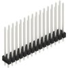 Pin header, 30 pole, pitch 2.54 mm, straight, black, 10055712