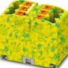 Distribution block, push-in connection, 0.14-4.0 mm², 24 A, 6 kV, green/yellow, 1091668